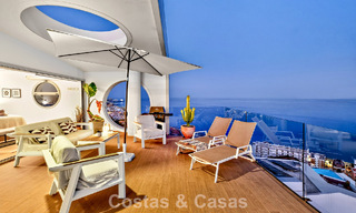 Exclusive corner penthouse with panoramic sea views for sale in El Higueron Resort, Benalmádena, Costa del Sol 807428 