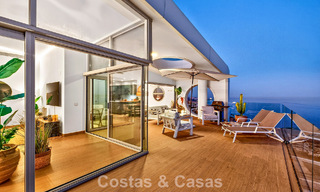 Exclusive corner penthouse with panoramic sea views for sale in El Higueron Resort, Benalmádena, Costa del Sol 807429 