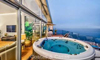 Exclusive corner penthouse with panoramic sea views for sale in El Higueron Resort, Benalmádena, Costa del Sol 807430 