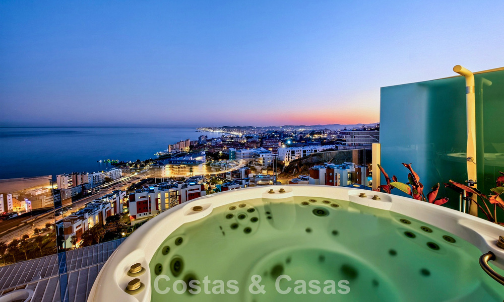 Exclusive corner penthouse with panoramic sea views for sale in El Higueron Resort, Benalmádena, Costa del Sol 807433