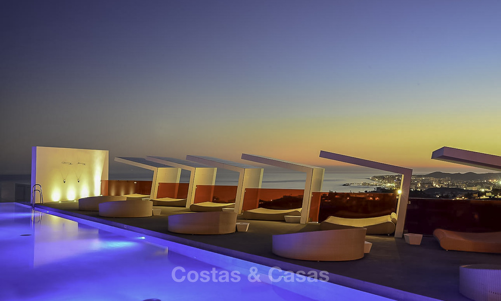 Exclusive corner penthouse with panoramic sea views for sale in El Higueron Resort, Benalmádena, Costa del Sol 807759