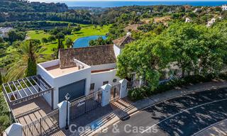 Mediterranean villa with superb golf and sea views for sale in Los Arqueros, Marbella - Benahavís 807761 