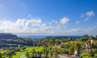 Mediterranean villa with superb golf and sea views for sale in Los Arqueros, Marbella - Benahavís 807763 