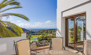 Mediterranean villa with superb golf and sea views for sale in Los Arqueros, Marbella - Benahavís 807766 