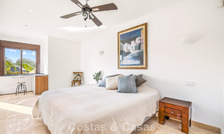 Mediterranean villa with superb golf and sea views for sale in Los Arqueros, Marbella - Benahavís 807772 