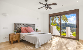 Mediterranean villa with superb golf and sea views for sale in Los Arqueros, Marbella - Benahavís 807774 