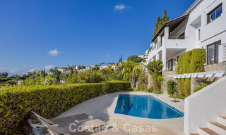 Mediterranean villa with superb golf and sea views for sale in Los Arqueros, Marbella - Benahavís 807775 