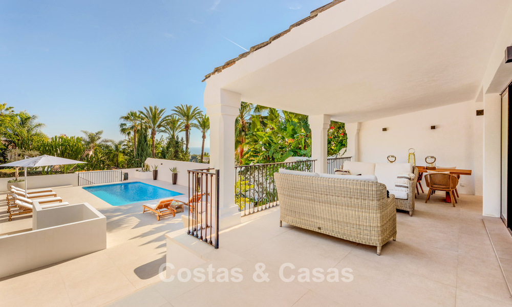 Single-story luxury villa with Spanish boutique-style architecture for sale in Sierra Blanca on Marbella’s Golden Mile 807640