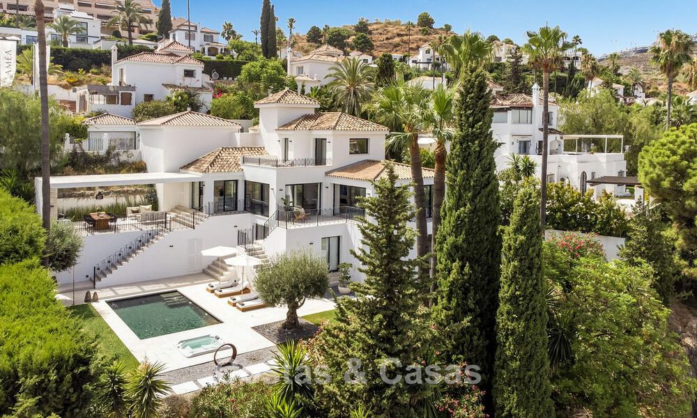 Modernised villa with contemporary mediterranean architecture for sale in Nueva Andalucía’s Golf Valley, Marbella 807971