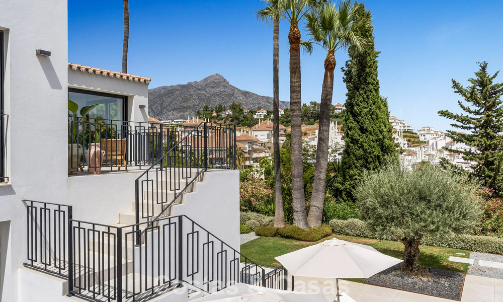 Modernised villa with contemporary mediterranean architecture for sale in Nueva Andalucía’s Golf Valley, Marbella 807972