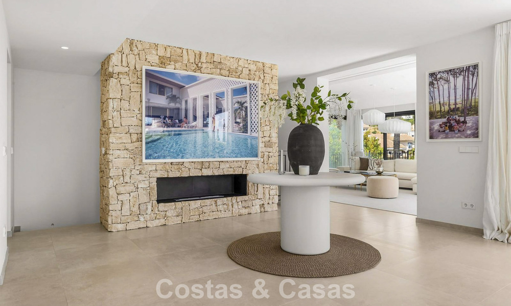 Modernised villa with contemporary mediterranean architecture for sale in Nueva Andalucía’s Golf Valley, Marbella 807974