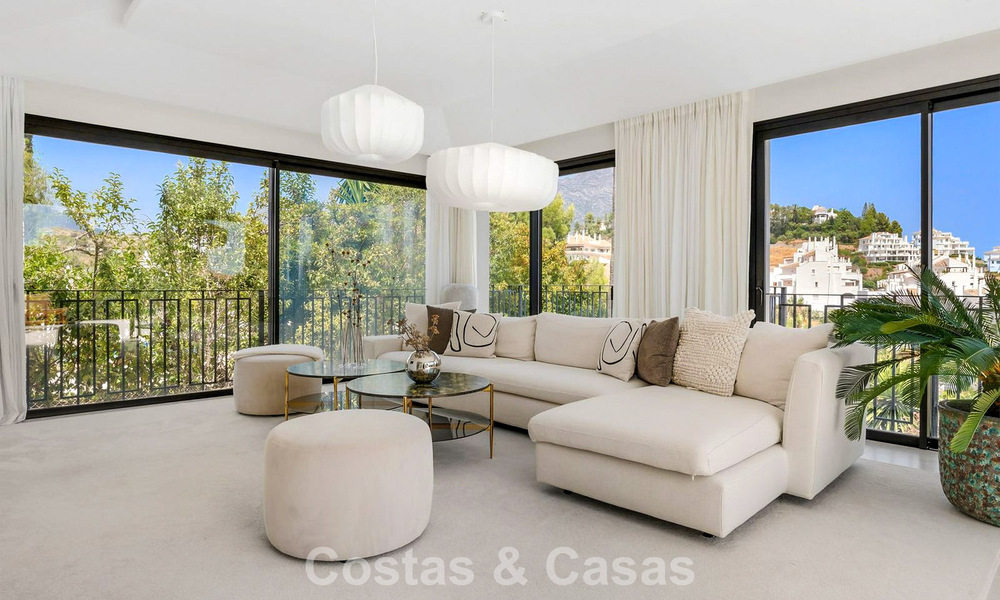 Modernised villa with contemporary mediterranean architecture for sale in Nueva Andalucía’s Golf Valley, Marbella 807975