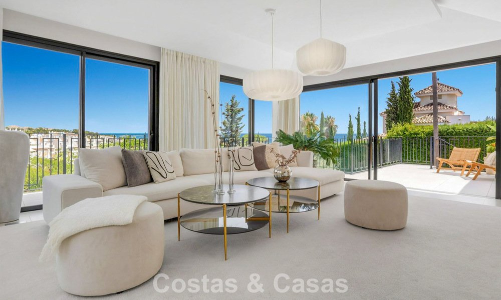Modernised villa with contemporary mediterranean architecture for sale in Nueva Andalucía’s Golf Valley, Marbella 807976