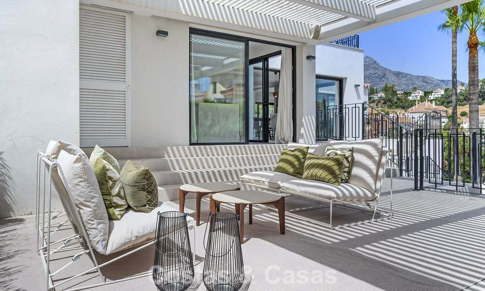 Modernised villa with contemporary mediterranean architecture for sale in Nueva Andalucía’s Golf Valley, Marbella 807984