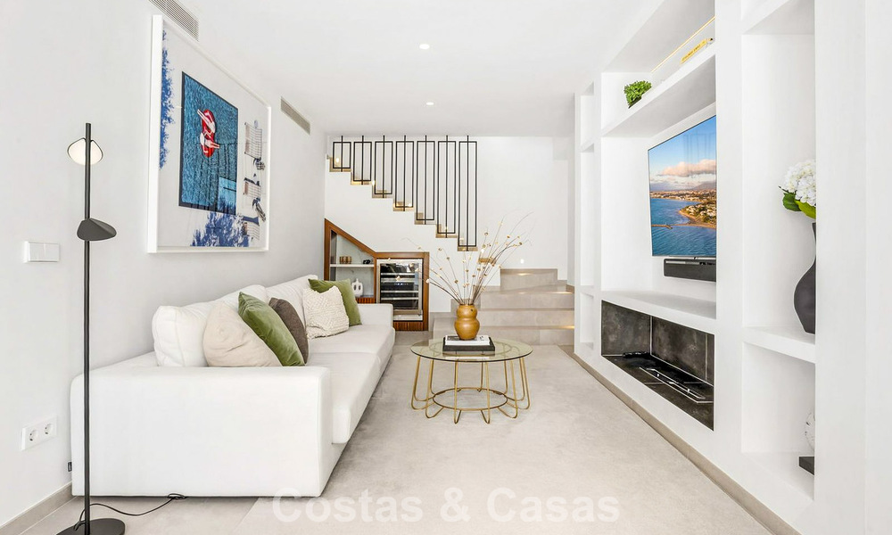 Modernised villa with contemporary mediterranean architecture for sale in Nueva Andalucía’s Golf Valley, Marbella 807998