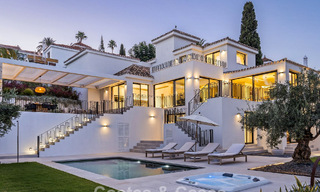 Modernised villa with contemporary mediterranean architecture for sale in Nueva Andalucía’s Golf Valley, Marbella 808010 