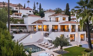 Modernised villa with contemporary mediterranean architecture for sale in Nueva Andalucía’s Golf Valley, Marbella 808011 