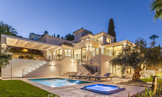 Modernised villa with contemporary mediterranean architecture for sale in Nueva Andalucía’s Golf Valley, Marbella 808013 