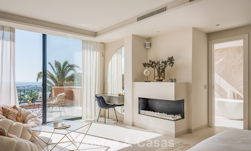 Luxury duplex penthouse with panoramic views for sale in Nueva Andalucía’s golf valley, Marbella 808076