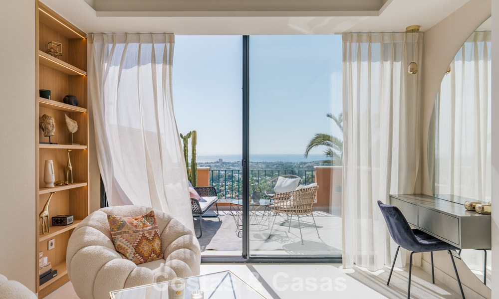 Luxury duplex penthouse with panoramic views for sale in Nueva Andalucía’s golf valley, Marbella 808077