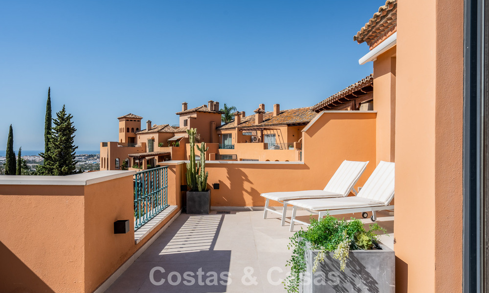 Luxury duplex penthouse with panoramic views for sale in Nueva Andalucía’s golf valley, Marbella 808081