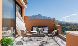 Luxury duplex penthouse with panoramic views for sale in Nueva Andalucía’s golf valley, Marbella 808082 
