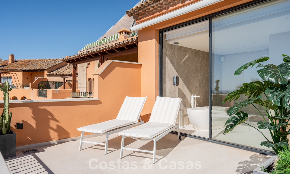 Luxury duplex penthouse with panoramic views for sale in Nueva Andalucía’s golf valley, Marbella 808083
