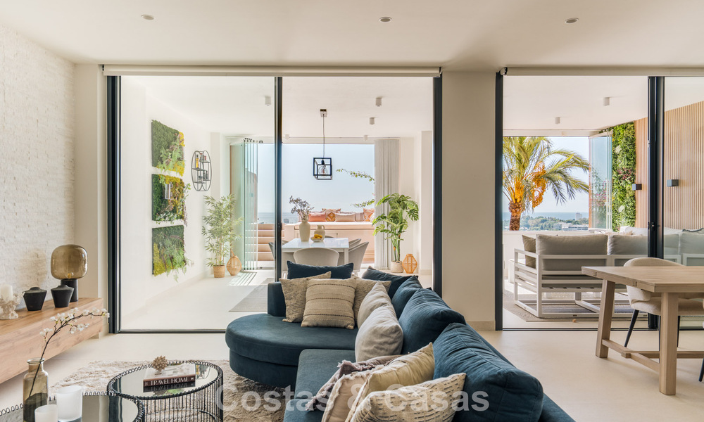 Luxury duplex penthouse with panoramic views for sale in Nueva Andalucía’s golf valley, Marbella 808096