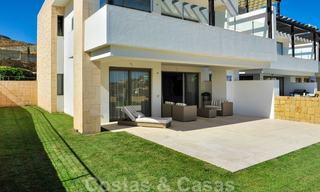 Modern luxury frontline golf apartments with stunning golf and sea views for sale in Marbella - Benahavis 23885 