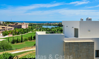 Modern luxury frontline golf apartments with stunning golf and sea views for sale in Marbella - Benahavis 23893 