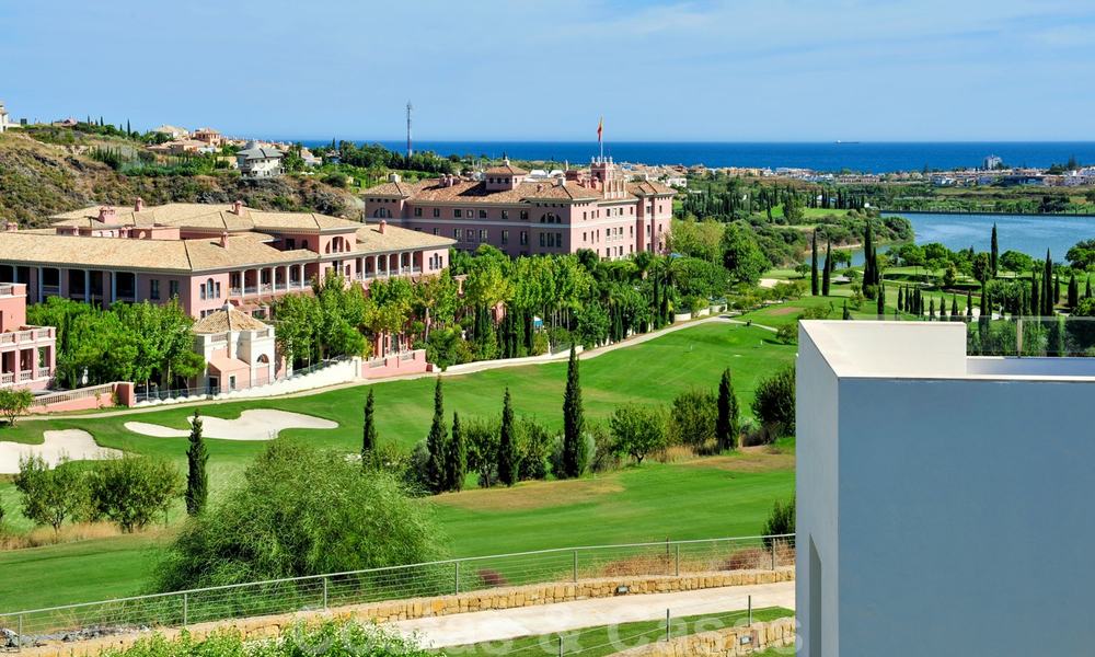 Modern luxury frontline golf apartments with stunning golf and sea views for sale in Marbella - Benahavis 23894