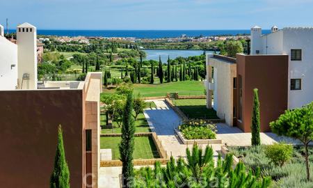 Modern luxury frontline golf apartments with stunning golf and sea views for sale in Marbella - Benahavis 23897