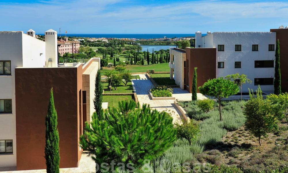 Modern luxury frontline golf apartments with stunning golf and sea views for sale in Marbella - Benahavis 23899