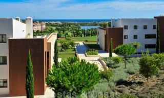Modern luxury frontline golf apartments with stunning golf and sea views for sale in Marbella - Benahavis 23899 