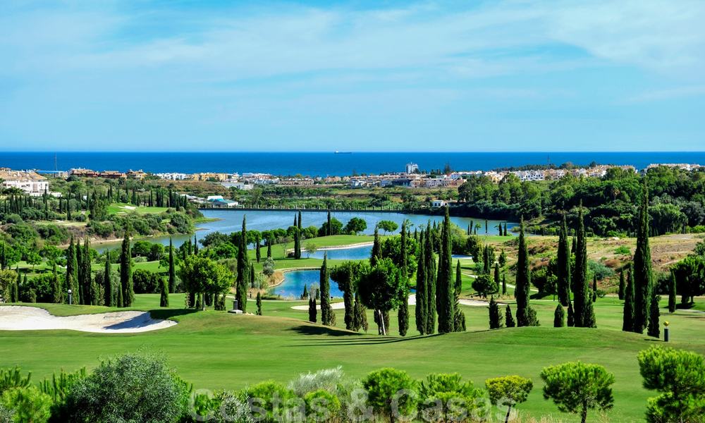 Modern luxury frontline golf apartments with stunning golf and sea views for sale in Marbella - Benahavis 23901