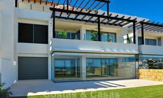 Modern luxury frontline golf apartments with stunning golf and sea views for sale in Marbella - Benahavis 23904 