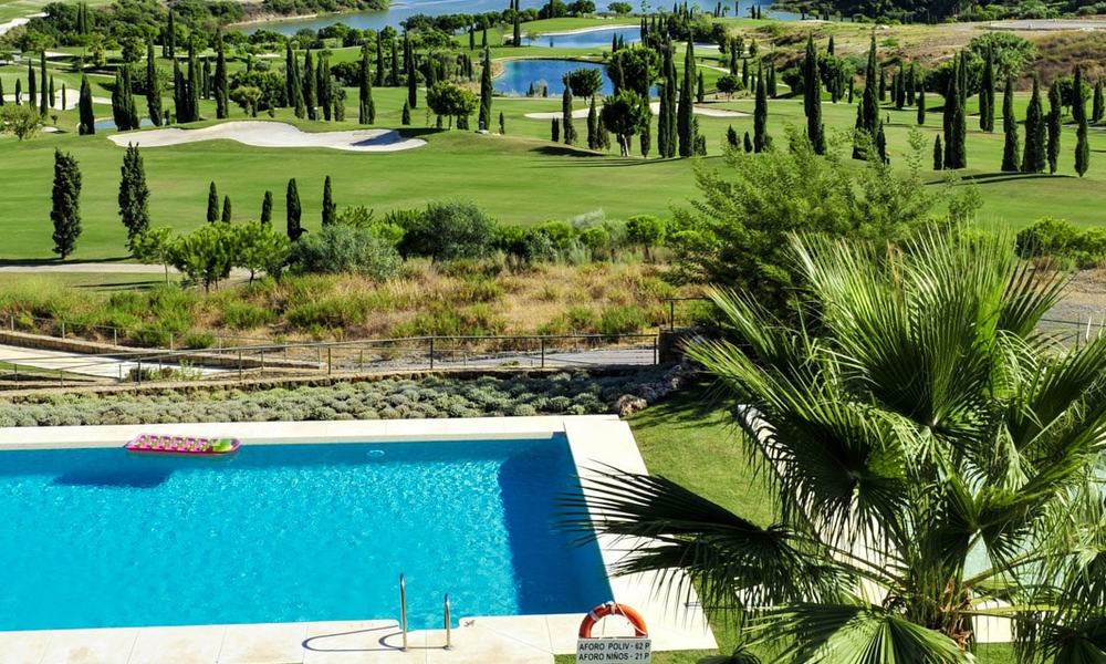 Modern luxury frontline golf apartments with stunning golf and sea views for sale in Marbella - Benahavis 23907