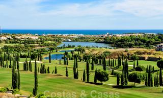 Modern luxury frontline golf apartments with stunning golf and sea views for sale in Marbella - Benahavis 23909 