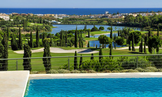 Modern luxury frontline golf apartments with stunning golf and sea views for sale in Marbella - Benahavis 23910 