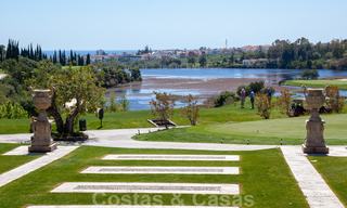 Modern luxury frontline golf apartments with stunning golf and sea views for sale in Marbella - Benahavis 23917 