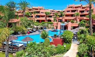 Luxury first line beach penthouse apartment for sale on the New Golden Mile, between Puerto Banus and Estepona centre 23214 