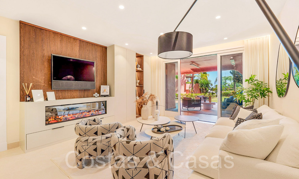 Luxury first line beach apartments for sale on the New Golden Mile, between Marbella and Estepona centre 795434