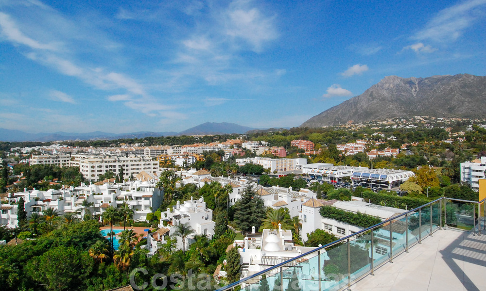 Unique luxury contemporary penthouse apartment for sale in Marbella on the Golden Mile near central Marbella 22402