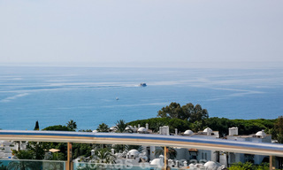 Unique luxury contemporary penthouse apartment for sale in Marbella on the Golden Mile near central Marbella 22405 