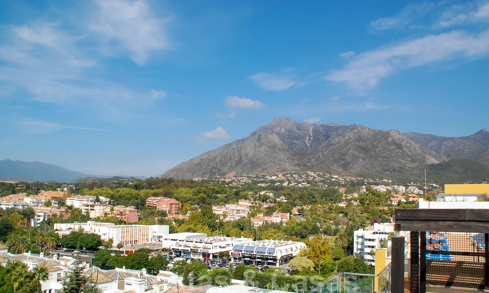 Unique luxury contemporary penthouse apartment for sale in Marbella on the Golden Mile near central Marbella 22407