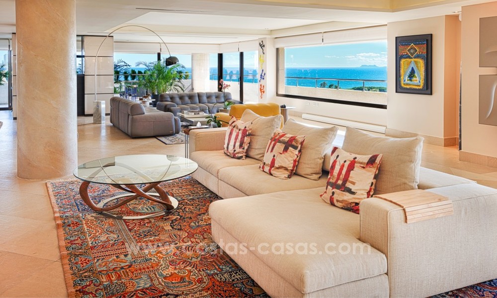 Unique luxury contemporary penthouse apartment for sale in Marbella on the Golden Mile near central Marbella 22415