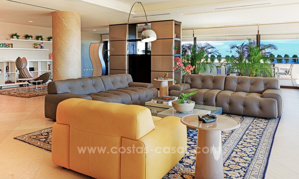 Unique luxury contemporary penthouse apartment for sale in Marbella on the Golden Mile near central Marbella 22416