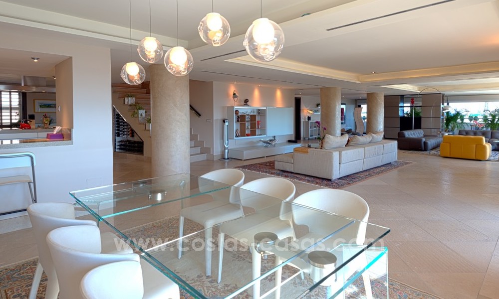 Unique luxury contemporary penthouse apartment for sale in Marbella on the Golden Mile near central Marbella 22417