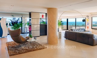 Unique luxury contemporary penthouse apartment for sale in Marbella on the Golden Mile near central Marbella 22420 