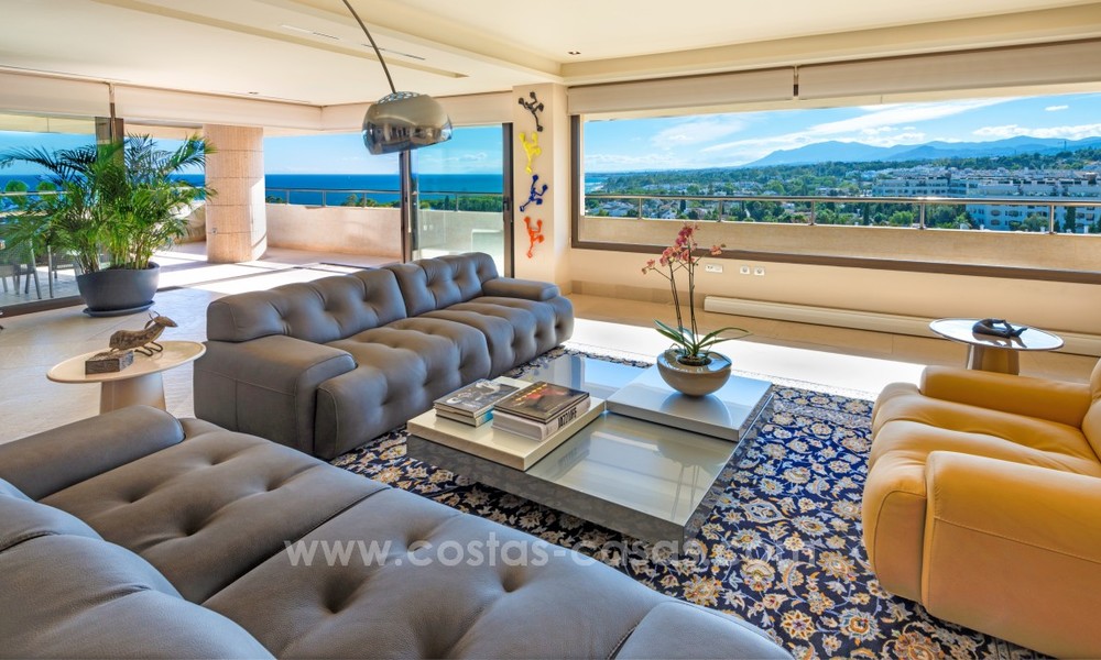 Unique luxury contemporary penthouse apartment for sale in Marbella on the Golden Mile near central Marbella 22423